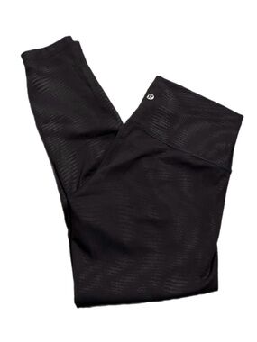 Lululemon Wunder Train High-Rise Tight 25" *Foil Shapeshifter Foil Black Size 8